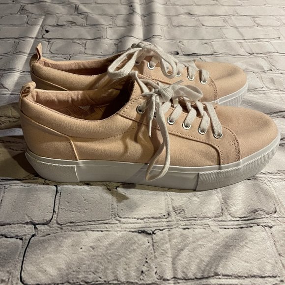 Light Pink, H&M, Platform Sneakers, Size 9.5 - Picture 2 of 4